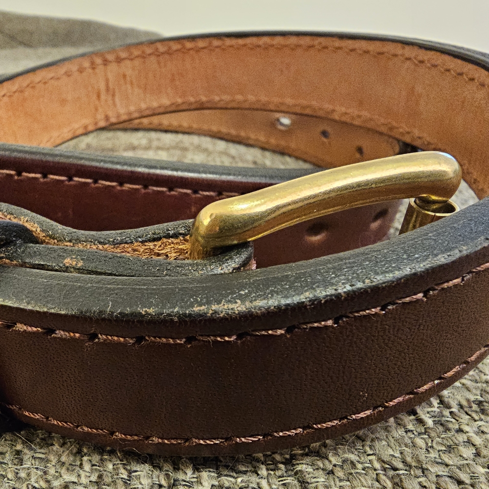 Bullhide GUN Thick Belt. Heavy Duty. Horse Leather. USA. Excellent.